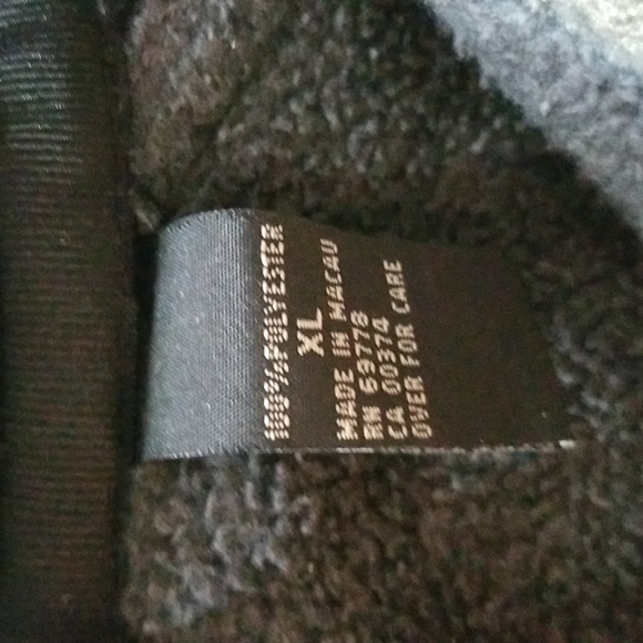 Outdoor urban terrain grey 2 Tone with black fleece pullover jacket - Picture 4 of 9